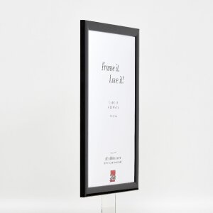 Cornice per foto in legno Effect Profilo 43 Nero Lucido 25x70 cm Vetro Museo