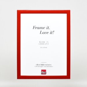 Cornice per foto in legno Effect Profil 43 rosso lucido 27x48 cm vetro museale