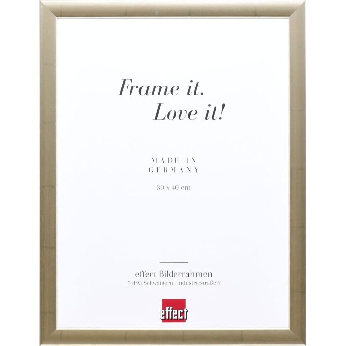 Cornice per foto in legno Effect Profil 43 Argento 30x30 cm Vetro museale