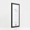 Cornice per foto in legno Effect Profil 43 Nero lucido 30x40 cm Vetro museo