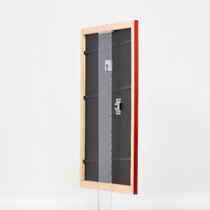 Cornice per foto in legno Effect Profilo 43 rosso lucido 30x45 cm Vetro Museo