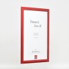 Cornice per foto in legno Effect Profil 43 Rosso Lucido 40x50 cm Vetro Museale