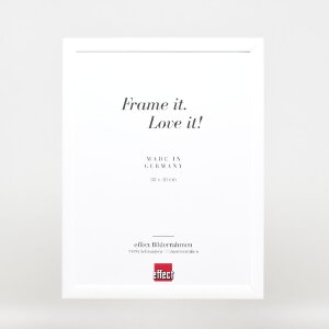 Cornice per foto in legno Effect Profilo 43 Bianco Lucido 40x60 cm con vetro museale