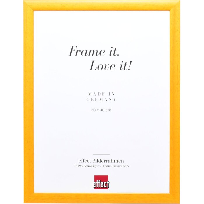 Cornice per foto in legno Effect Profilo 43 Miele 50x100 cm con vetro museale