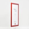Cornice per foto in legno Effect Profilo 43 Rosso Lucido 50x60 cm Vetro museo