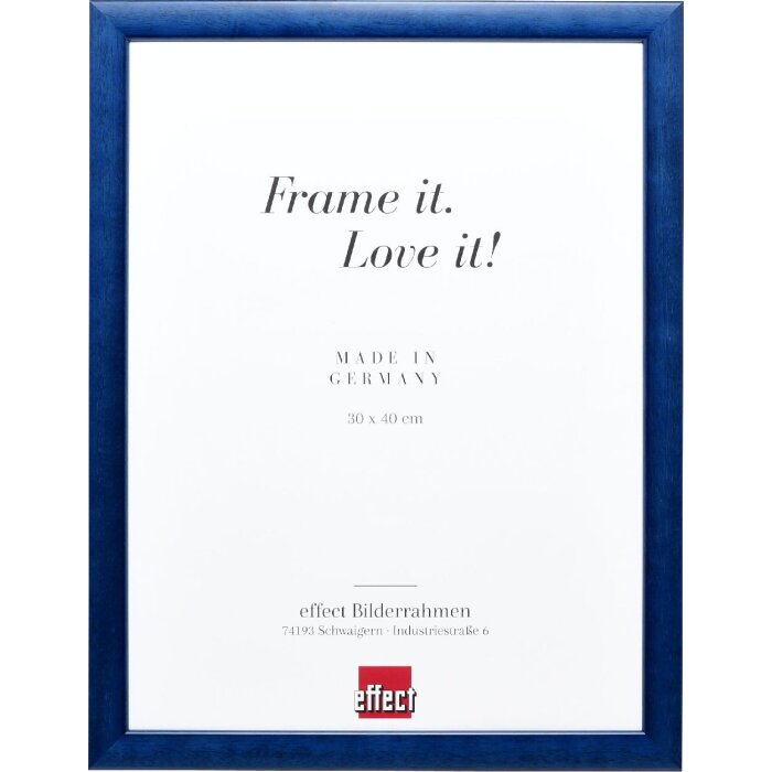 Cornice per foto in legno Effect Profilo 43 Royalblu 14,8x21 cm Vetro Museo