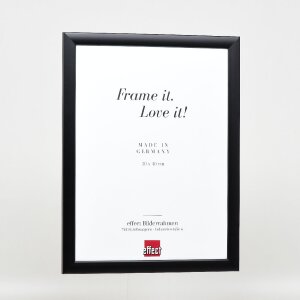 Cornice per foto in legno effect Profil 43 Nera 30,5x91,5 cm Vetro museale