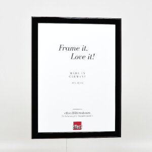 Cornice per foto in legno effect Profil 43 Nero lucido 30,5x91,5 cm con vetro museo