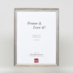 Cornice in legno Effect Profilo 44 Argento 25x80 cm Vetro Museo