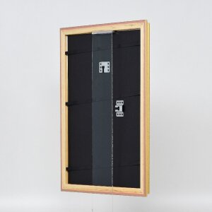 Cornice in legno effect Profil 44 Oro 45x60 cm con vetro museale