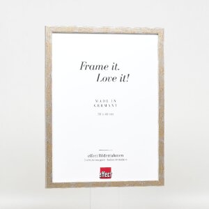 Cornice per foto effect Profil 51 antiksilver 13x18 cm con vetro museale