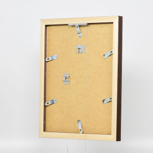 Cornice in legno a effetto Profilo 52 marrone scuro 15x20 cm vetro museale