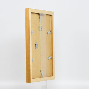 Cornice effetto legno Profilo 52 rovere 15x20 cm vetro museo