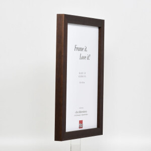 Cornice in legno a effetto Profilo 52 marrone scuro 24x30 cm vetro museo