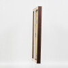 Cornice in legno effetto profilo 52 marrone scuro 30x40 cm vetro museo