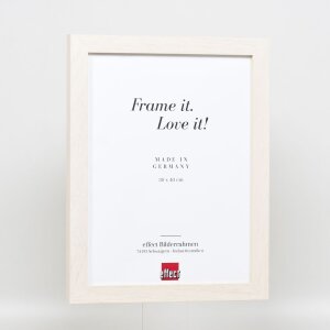 Cornice in legno ad effetto Profilo 52 bianco 29,7x42 cm Vetro Museo