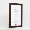 Cornice in legno effetto Profilo 52 marrone scuro 35x100 cm vetro museo