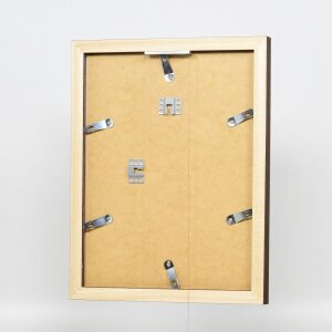 Cornice effetto legno Profilo 52 marrone scuro 42x59,4 cm vetro museo