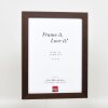 Cornice in legno effetto Profilo 52 marrone scuro 50x65 cm vetro museo