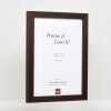Cornice in legno effetto Profilo 52 marrone scuro 50x65 cm vetro museo