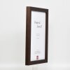 Cornice in legno effetto Profilo 52 marrone scuro 50x65 cm vetro museo