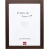 Cornice in legno effetto Profile 52 marrone scuro 14,8x21 cm vetro museale