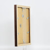 Cornice in legno effetto Profile 52 marrone scuro 14,8x21 cm vetro museale