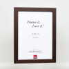 Cornice in legno effetto Profile 52 marrone scuro 14,8x21 cm vetro museale