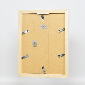 Cornice effetto legno Profilo 52 bianco 30,5x91,5 cm vetro museo