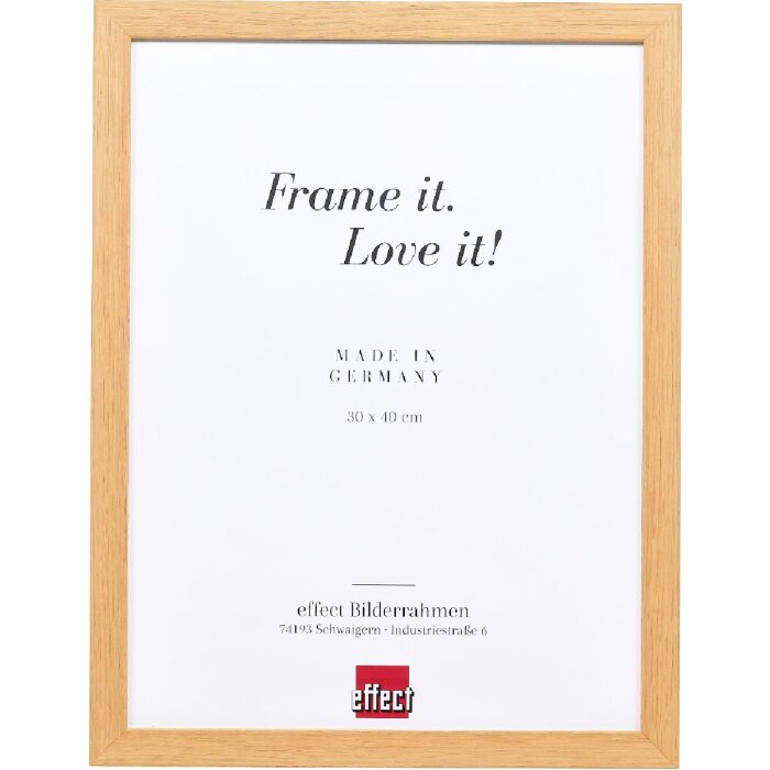 Cornice in legno Effect Profilo 54 Rovere 50x60 cm con vetro museale