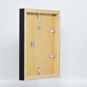 Cornice in legno effetto profilo 55 nero 15x20 cm vetro museo