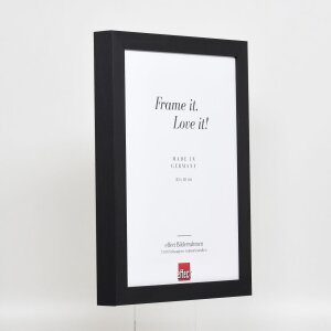 Cornice in legno effetto profilo 55 nero 15x20 cm vetro museo