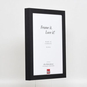 Cornice in legno ad effetto Profilo 55 nero 18x24 cm Vetro Museo