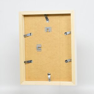 Cornice effetto legno profilo 55 bianco 29,7x42 cm vetro museo