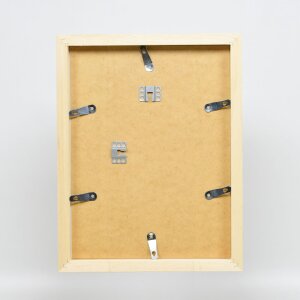 Cornice effetto legno profilo 55 bianco 29,7x42 cm vetro museo