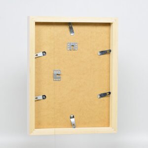 Cornice effetto legno profilo 55 bianco 29,7x42 cm vetro museo