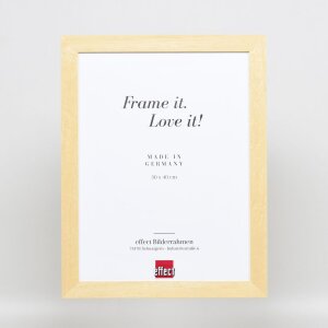 Cornice effetto legno profilo 55 naturale 40x40 cm vetro museo