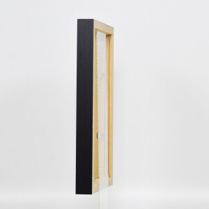 Cornice in legno effetto profilo 55 nero 42x59,4 cm Vetro Museo
