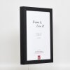 Cornice in legno ad effetto Profilo 55 nero 50x70 cm Vetro Museo