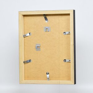 Cornice effetto legno Profile 55 nero 10,5x14,8 cm vetro museo