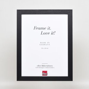 Cornice effetto legno Profile 55 nero 10,5x14,8 cm vetro museo