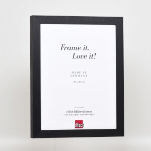 Cornice effetto legno Profile 55 nero 10,5x14,8 cm vetro museo