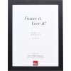 Cornice effetto legno Profile 55 nero 10,5x14,8 cm vetro museo