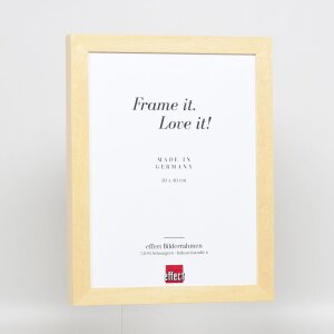 Cornice effetto legno Profilo 55 naturale 61x91,5 cm Vetro Museo