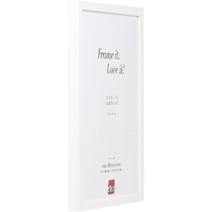 Cornice in legno Effect Profilo 58 Bianco 30x45 cm con vetro da museo