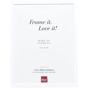 Cornice per foto in legno effect Profilo 58 Bianco 40x40...