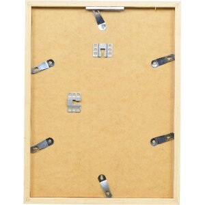 Cornice per foto in legno Profilo 58 Bianco 50x65 cm con vetro museale