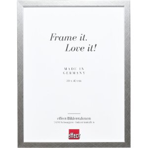 Cornice per foto in legno Effect Profilo 58 Argento 60x80...