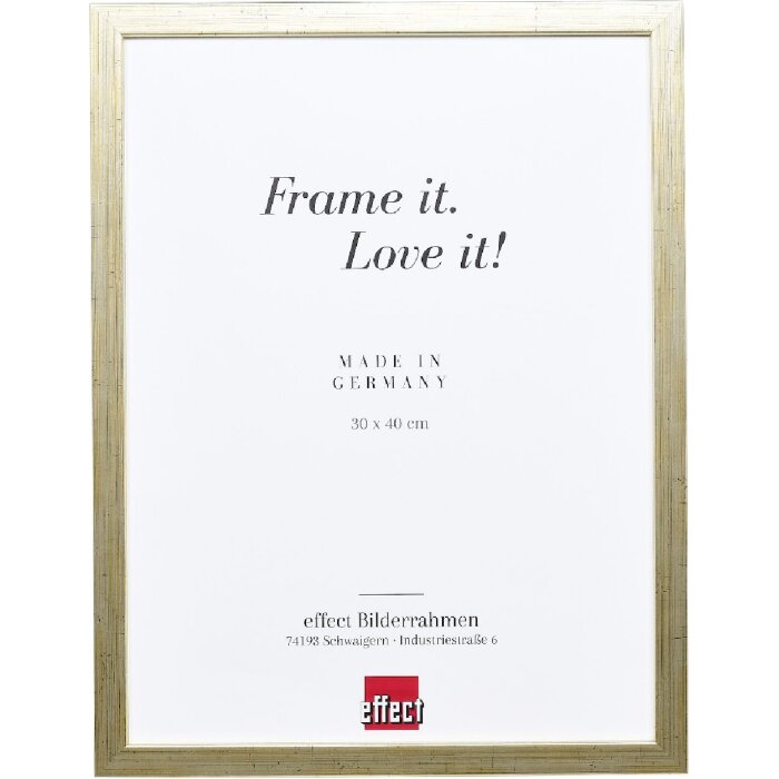 Cornice per foto in legno Effect Profilo 58 antico argento 59,4x84,1 cm vetro museo