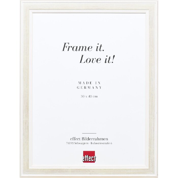 Cornice per foto in legno effect Profil 64 bianca 29,7x42 cm con vetro museale